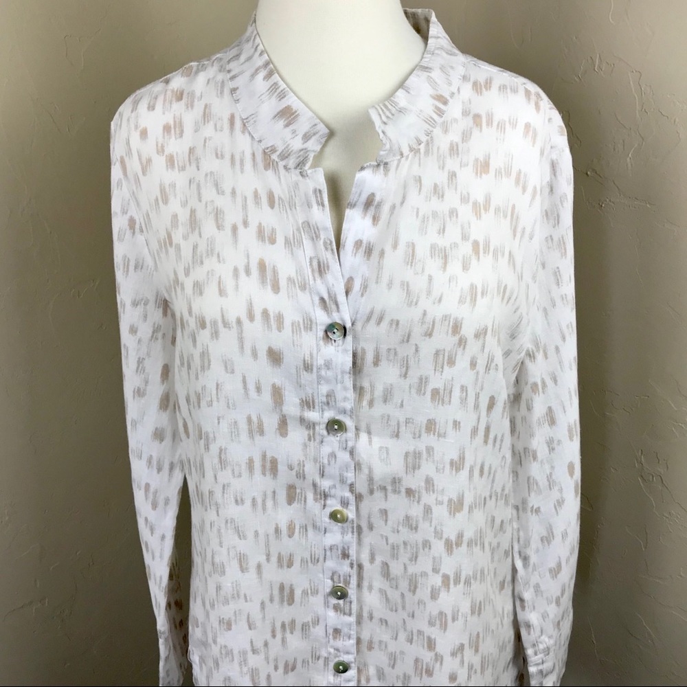 Zozo Button Front Linen Tunic - Picture 6 of 7